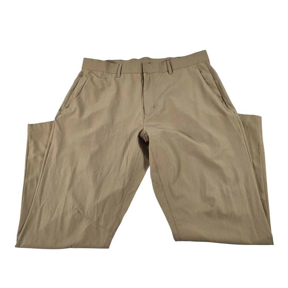 Fabletics Mens Only-Way Tech Chino Pants Tan Khaki PT2253840 34x32‎